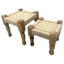 2 Piece Cream Danielle Footstool Set
