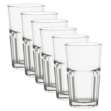 Clear Centra 300ml Highball Glasses (Set of 6)
