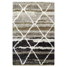 Brown Comfort Luxurious Hand-Tufted Wool Rug