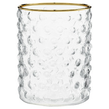 Clear Tactile Glass Decorative Vase