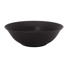 Matte Black 25cm Porcelain Bowl