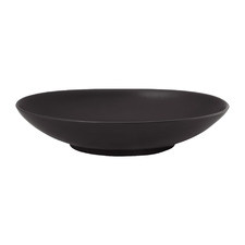 Matte Black 25.5cm Porcelain Serving Plate