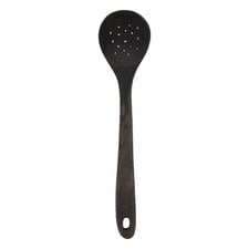 Black Acacia Wood Slotted Spoon