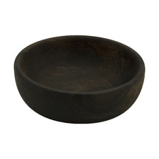 Black 8cm Mango Wood Mini Bowl