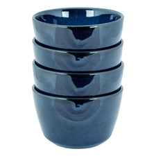Dark Blue 12.5cm Porcelain Bowls (Set of 4)