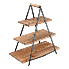 Serve & Share Acacia Wood Serving Tower