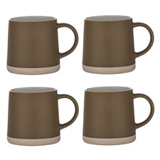Bronze Taper 500ml Stoneware Mugs (Set of 4)
