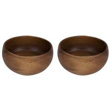 15.2cm Acacia Wood Bowls (Set of 2)