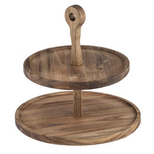 Gather 2 Tier Round Serving Tower