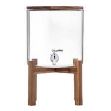 Gather 5L Glass & Acacia Wood Drink Dispenser