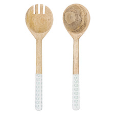 2 Piece Chelsea Mango Wood Salad Server Set