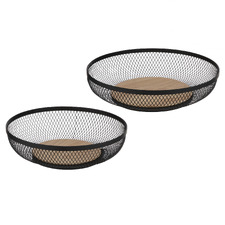2 Piece Olsen Mesh Storage Basket Set