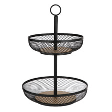 Olsen 2 Tier Mesh Fruit Basket