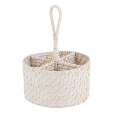 Whitehaven Rattan Utensil Holder