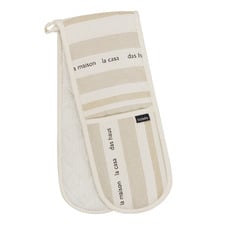 La Casa Cotton-Blend Double Oven Mitt