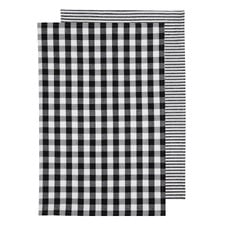 2 Piece Eco Gingham Cotton-Blend Kitchen Towel Set