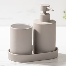 3 Piece Essentials Bathroom Accessories Set