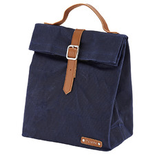 Navy Buckle Insulated Lunch Bag