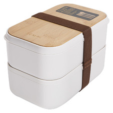 White 2L Bento Box