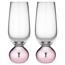 Rose Astrid 250ml Crystal Champagne Glasses (Set of 2)