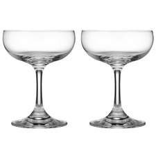 Quinn 220ml Crystal Cocktail Glasses (Set of 2)