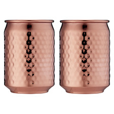 Copper Spencer Hammered 400ml Stainless Steel Tumblers (Set of 2)