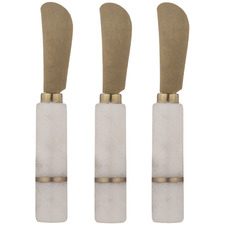 White Emerson Spreader Knives (Set of 3)