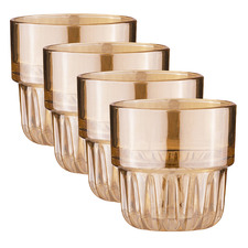 Gold Skye 250ml Lowball Tumblers (Set of 4)