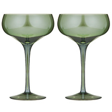 Verity 293ml Crystal Coupe Glasses (Set of 2)
