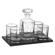 6 Piece Atlas 750ml Whisky Decanter & Glass Set