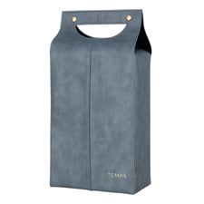 Steel Harley Faux Leather Double Wine Bag