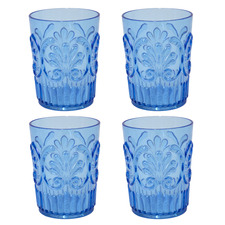 Navy Lola 500ml Acrylic Tumblers (Set of 4)