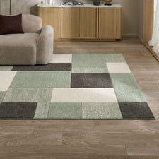 Green Soraya Power-Loomed Rug