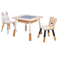 Kids' 2 Seater Forest Table & Chair Set