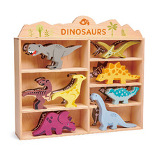 Tender Leaf Toys 9 Piece Dinosaur Display Shelf Set