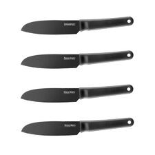 Black Kneed Stainless Steel Knives (Set of 4)
