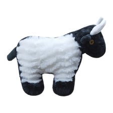 Black & White Goat Plush Dog Toy