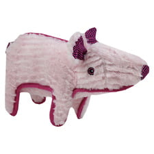Pink Pig 2 Plush Dog Toy