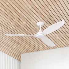 Claro Allure 132cm White DC Ceiling Fan with Remote Control & LED