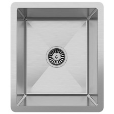Maya 380mm Single Stainless Steel Kitchen Sink