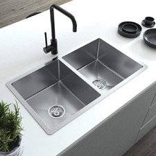 Vande 770mm Double Stainless Steel Kitchen Sink