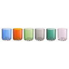 6 Piece Elite 330ml Glass Tumbler Set