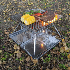 Hatrol 360 Stainless Steel Folding BBQ Firepit