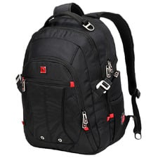 49cm Black Water-Resistant Backpack