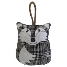 Gingham Fox Door Stop