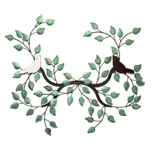Love Birds Foliage Wall Accent
