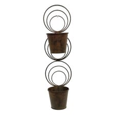 Abstract 2 Tier Wall Planter