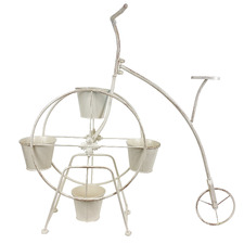Penny Farthing Bicycle Iron Plant Stand