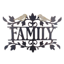Family Laser-Cut Wall Accent