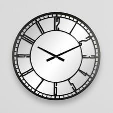 60cm Triti Mirror Silent Wall Clock
